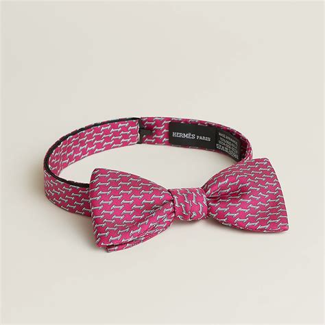 hermes woven tie h grec|Hermes bow ties.